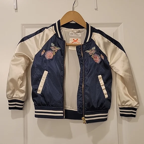 H&M Jackets Coats Hm Kids Bomber Varsity Pilot Jacket Poshmark